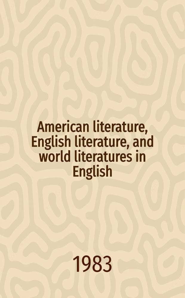 American literature, English literature, and world literatures in English : An inform guide ser. Vol. 38 : Modern English-Canadian prose