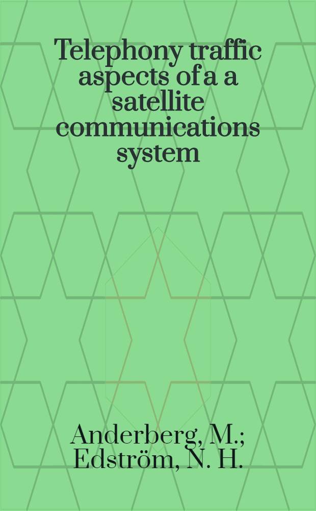 Telephony traffic aspects of a a satellite communications system