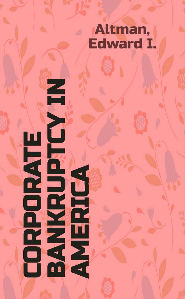 Corporate bankruptcy in America