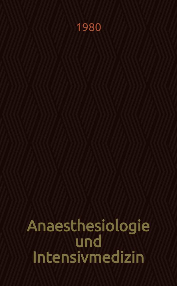 Anaesthesiologie und Intensivmedizin : Endocrinology in anaesthesia and surgery