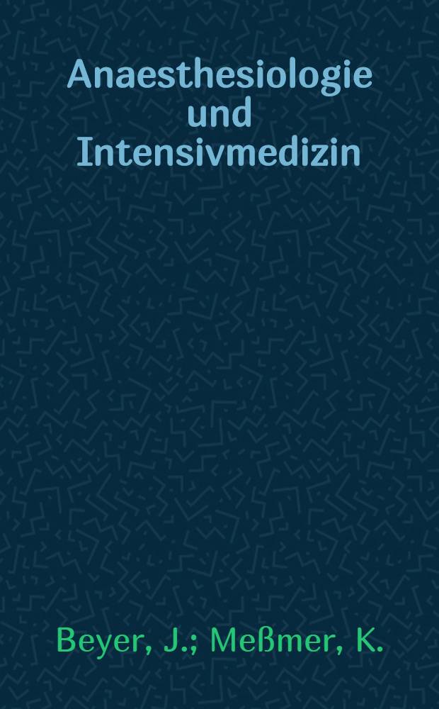 Anaesthesiologie und Intensivmedizin : Organdurchblutung und Sauerstoffversorgung bei PEEP