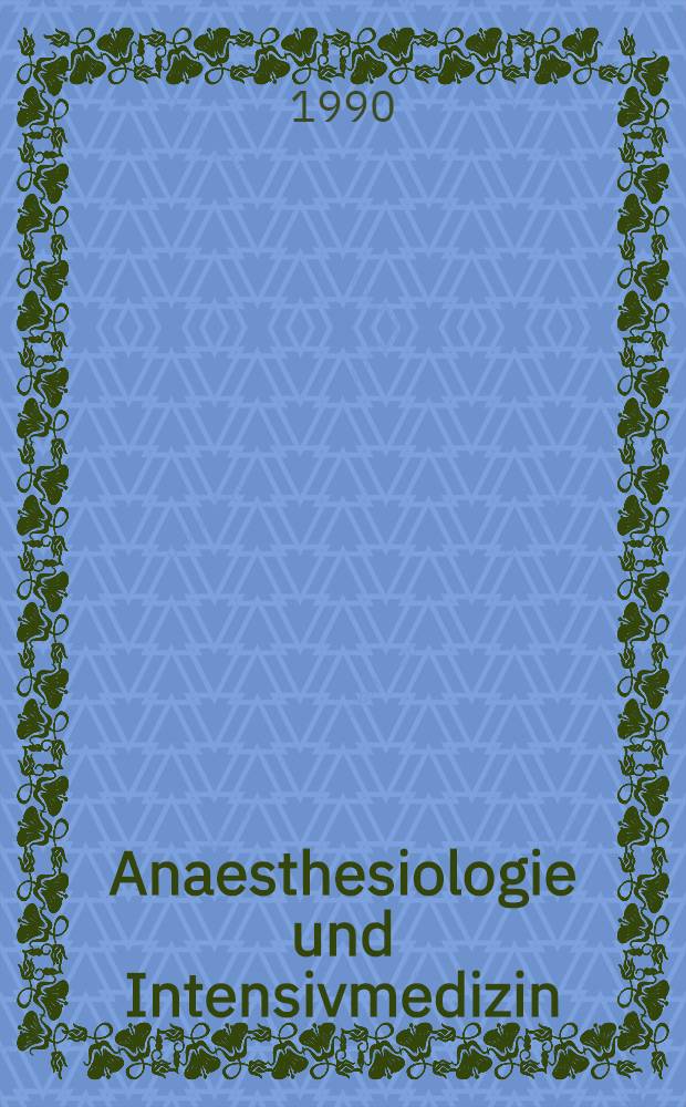 Anaesthesiologie und Intensivmedizin : Oxygen transport in the critically ill patient