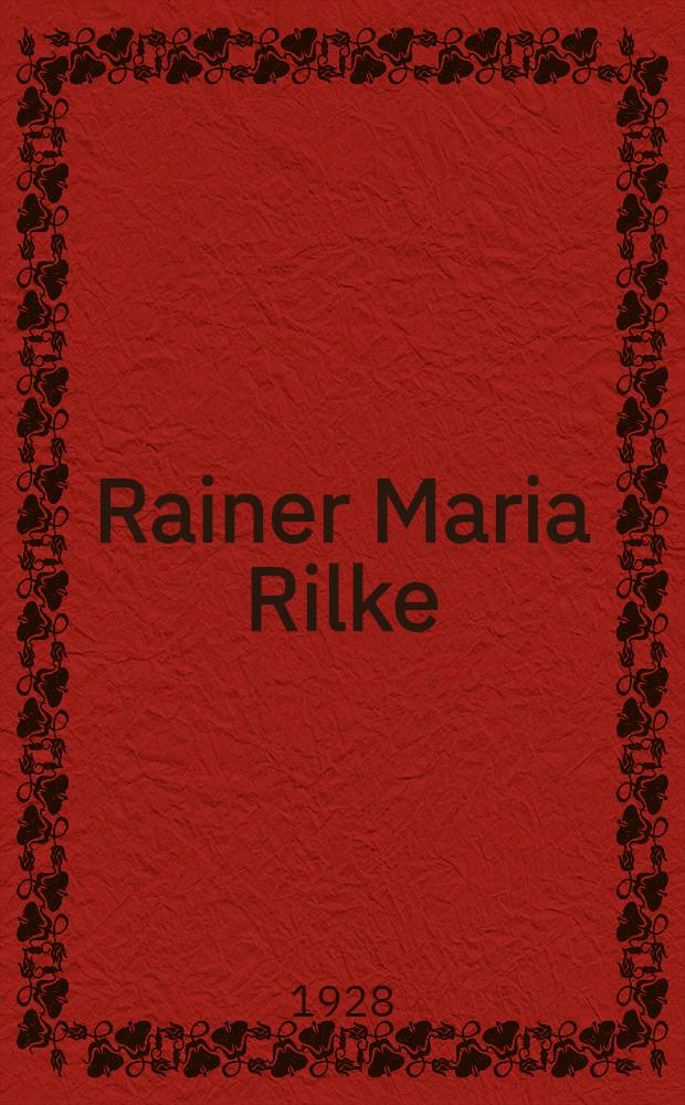 Rainer Maria Rilke