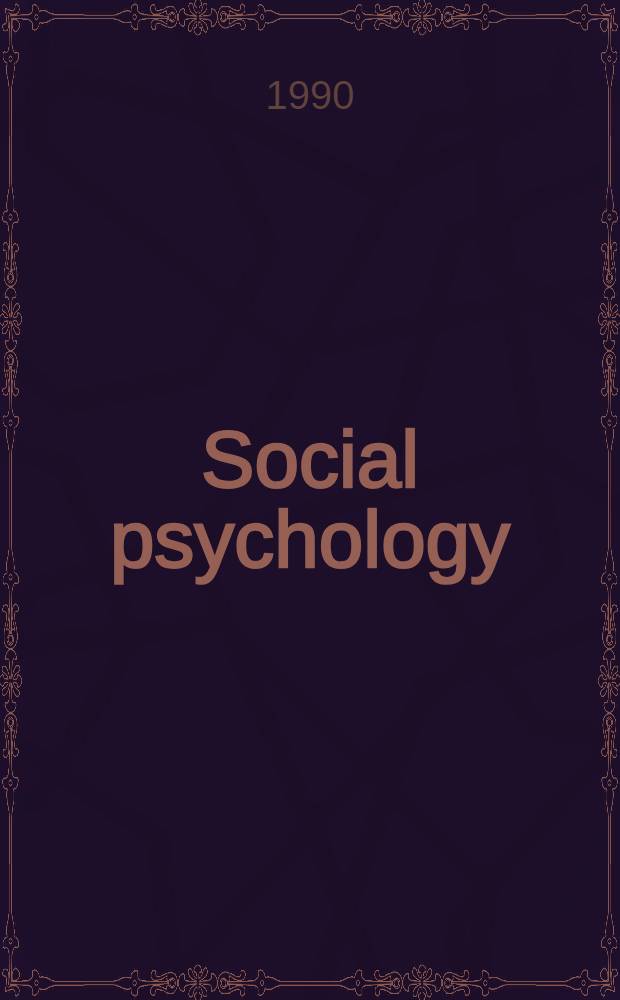 Social psychology