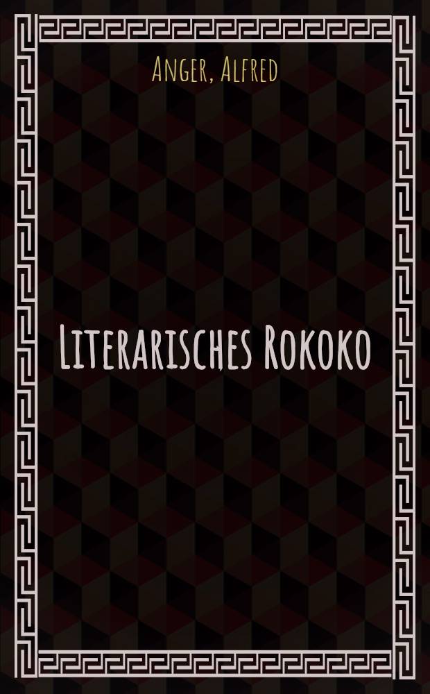 Literarisches Rokoko