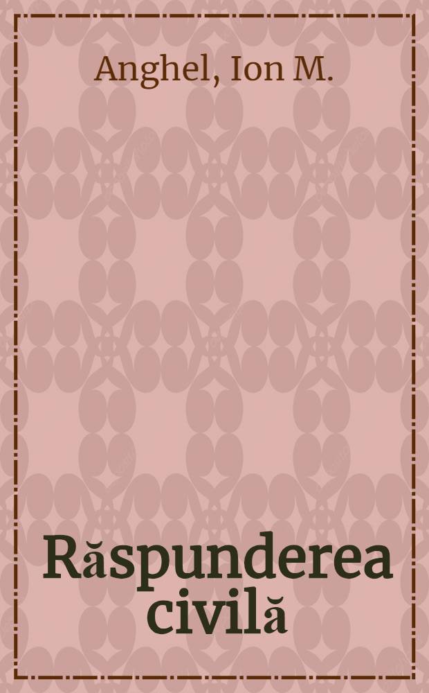 Răspunderea civilă