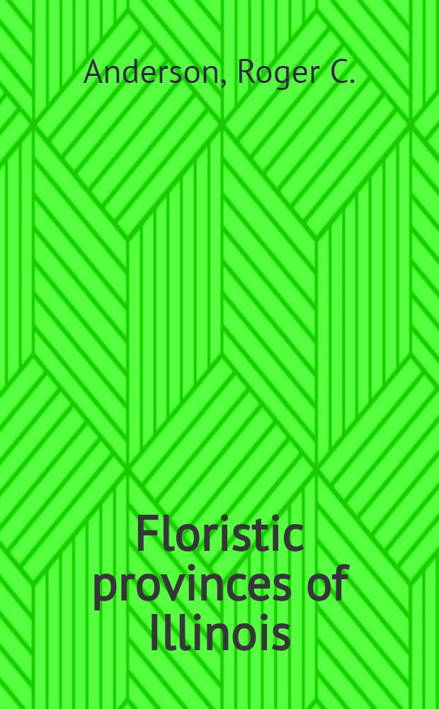 Floristic provinces of Illinois