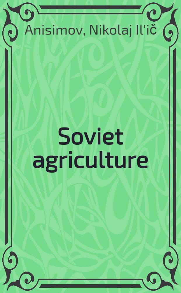 Soviet agriculture