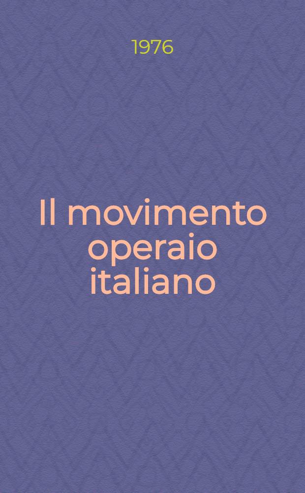 Il movimento operaio italiano : Diz. biogr., 1853-1943. 2 : [Cec - I]