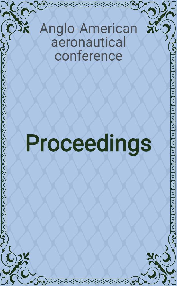 [Proceedings]