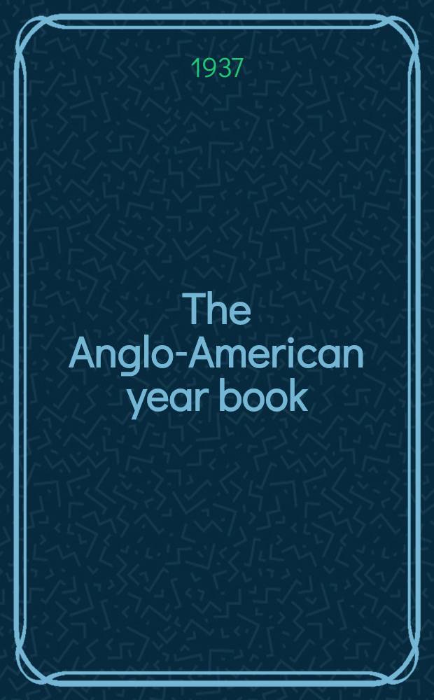 The Anglo-American year book