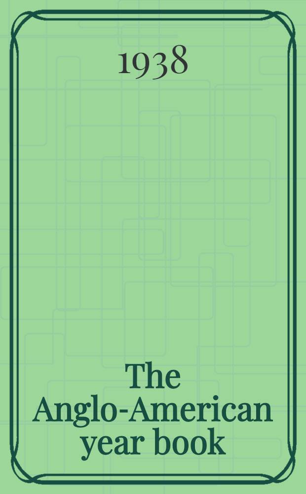 The Anglo-American year book