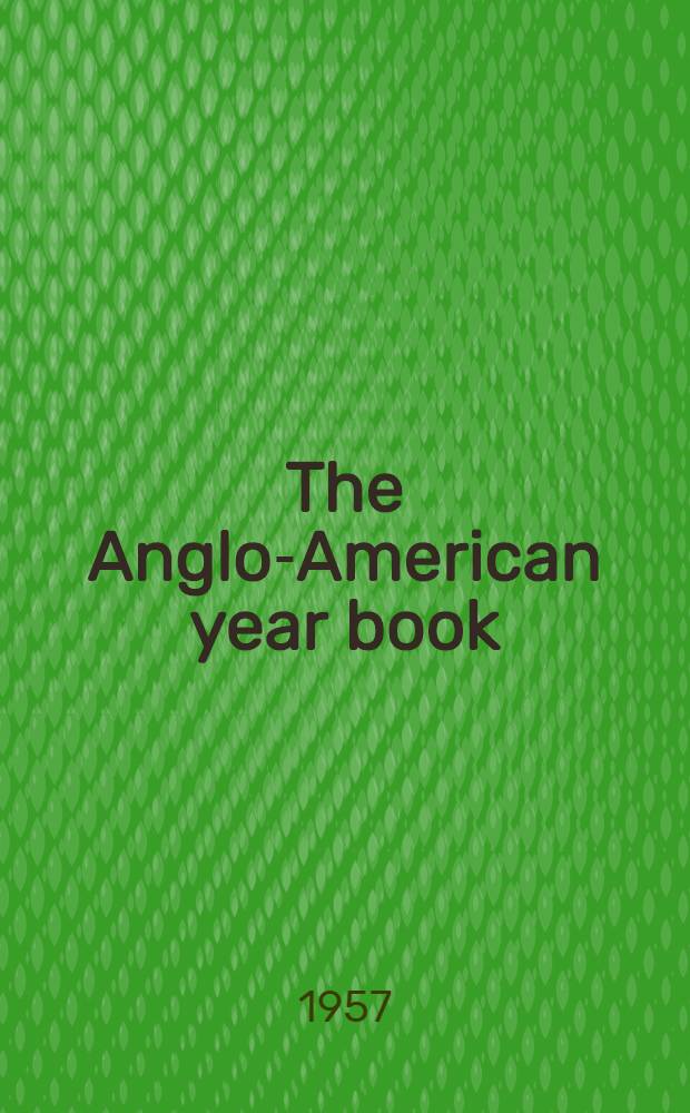 The Anglo-American year book
