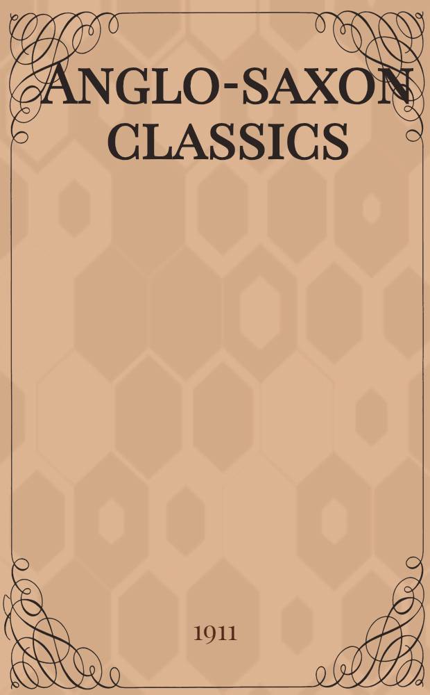 Anglo-saxon classics : Library edition. Vol. 6 : The Volsunga saga