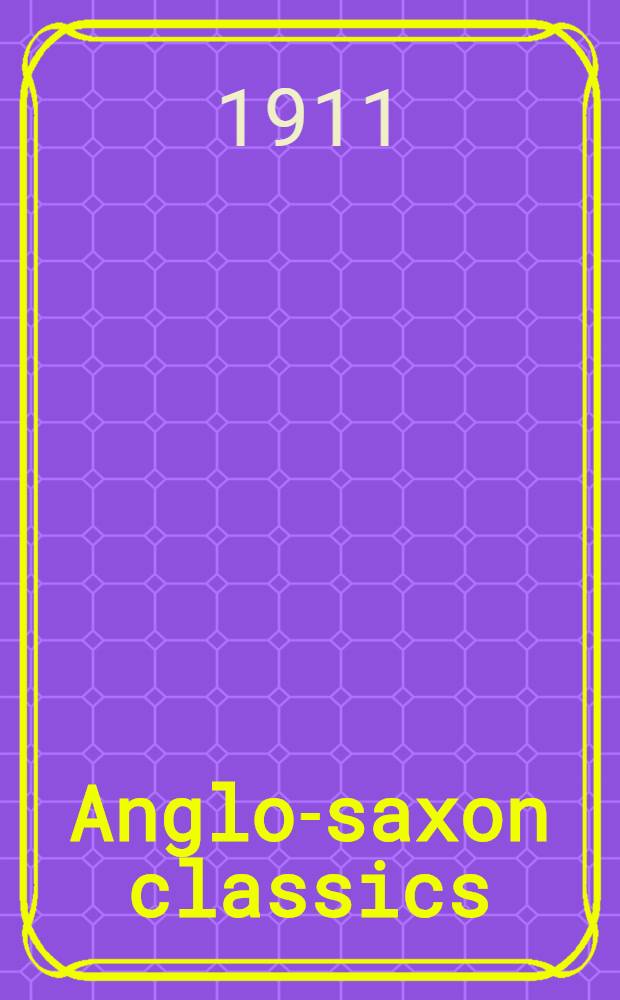 Anglo-saxon classics : Library edition. Vol. 9 : Heïmskringla