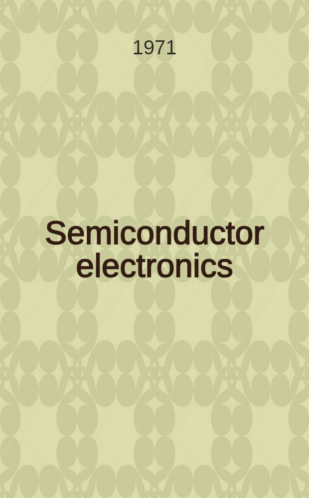 Semiconductor electronics