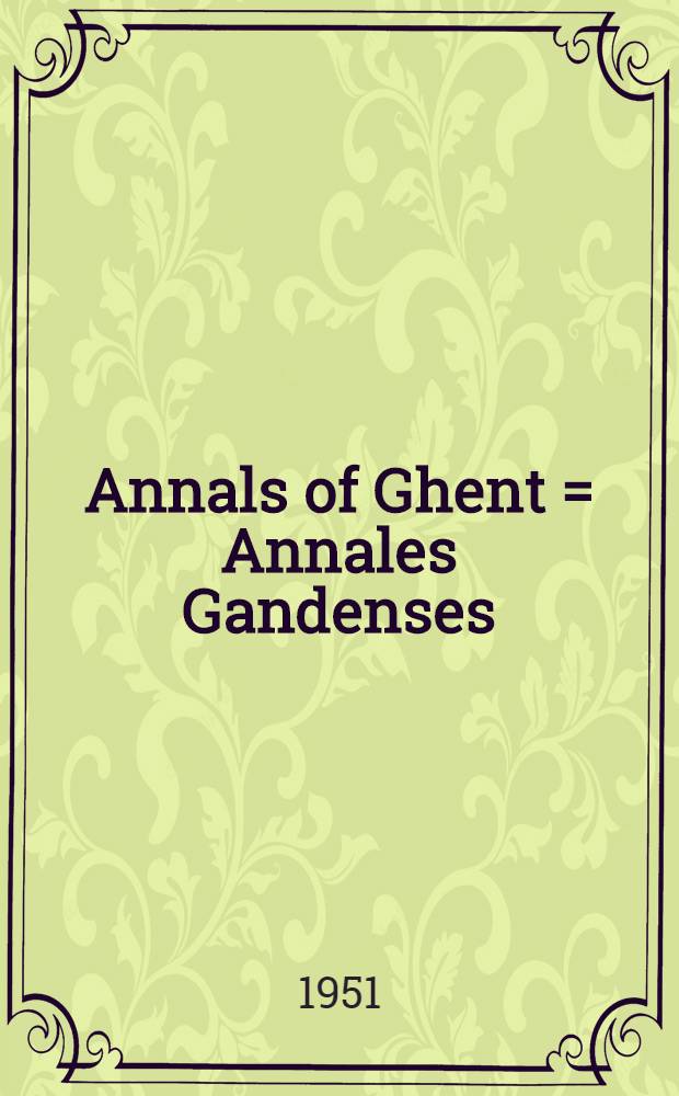 Annals of Ghent = Annales Gandenses
