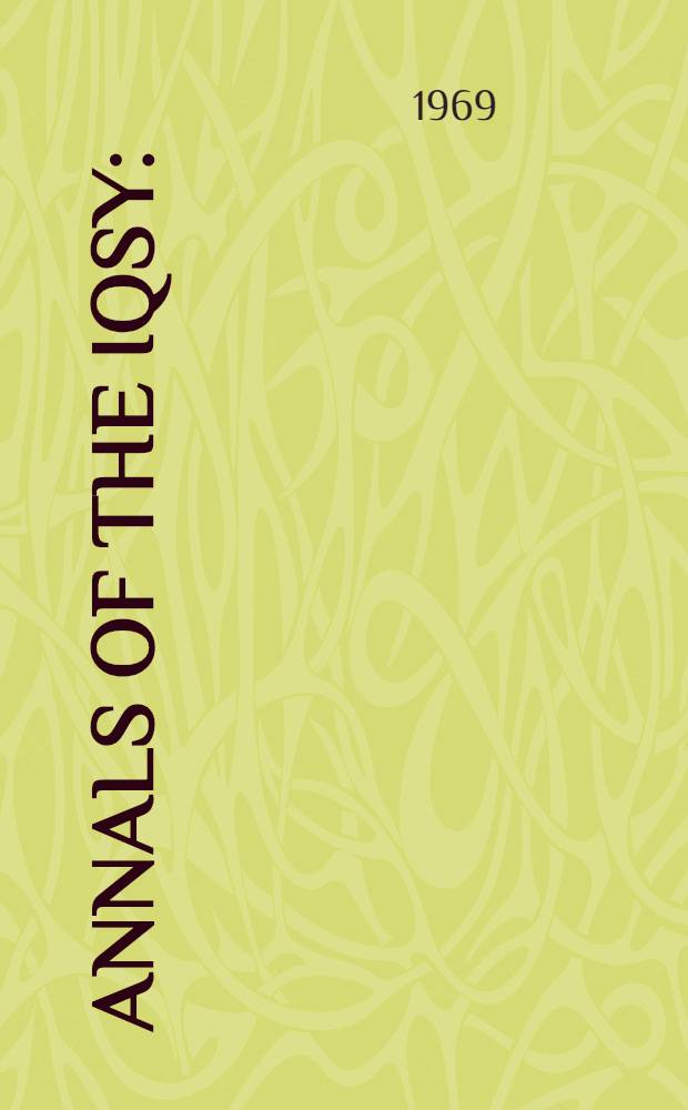 Annals of the IQSY : (International years of the quiet sun). Vol. 4 : Solar-terrestrial physics