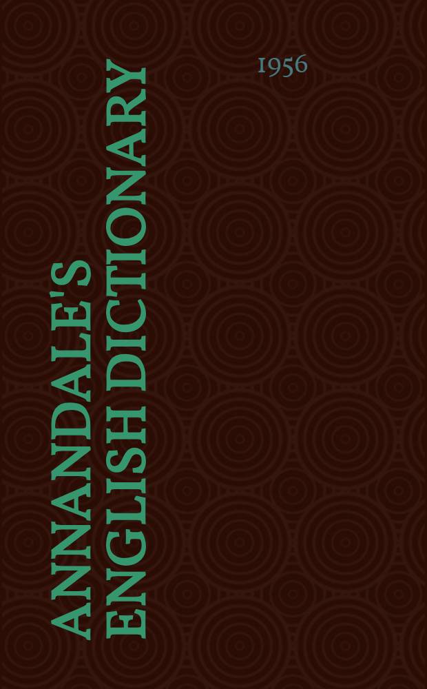 Annandale's English dictionary