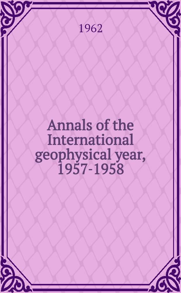 Annals of the International geophysical year, 1957-1958 : IGY instruction manual. Vol. 19 : Tables of IGY monthly median ionospheric data