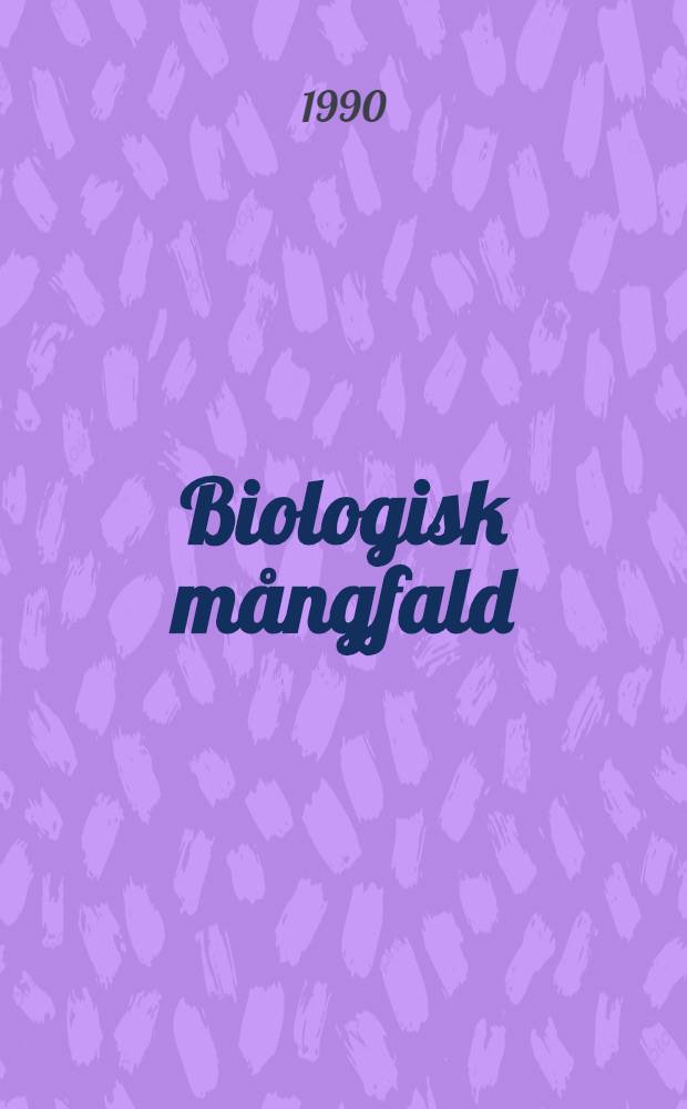 Biologisk m&aring;ngfald