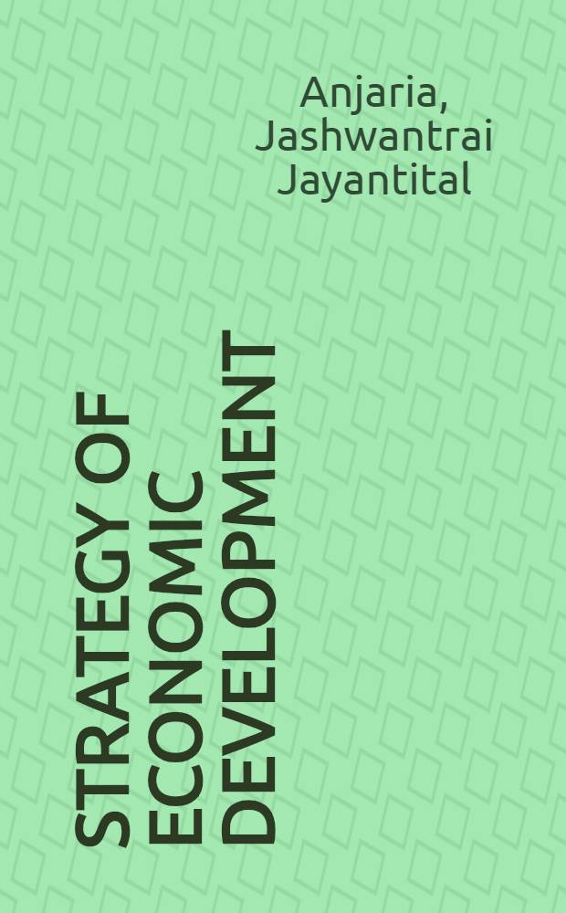 Strategy of economic development