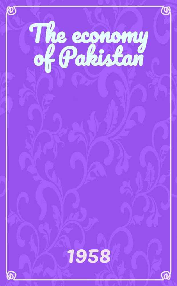 The economy of Pakistan