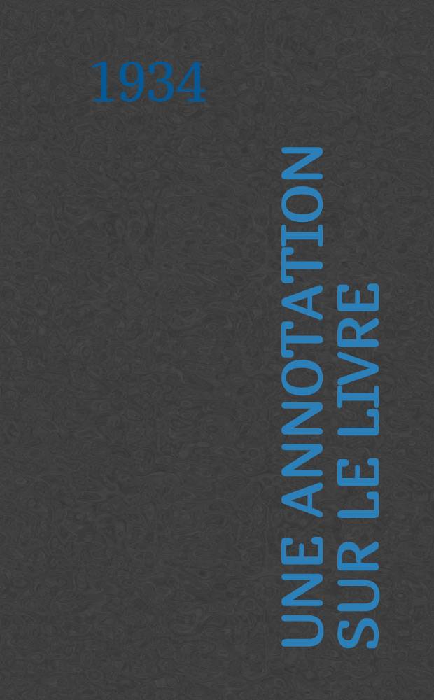 Une annotation sur le livre: "De la prison à l'établissement d'éducation" = An annotation to the book: "From prison to educational institution" = Anmerkungen zum Buche: "Von Gefängnissen zu Erziehungsaustalten