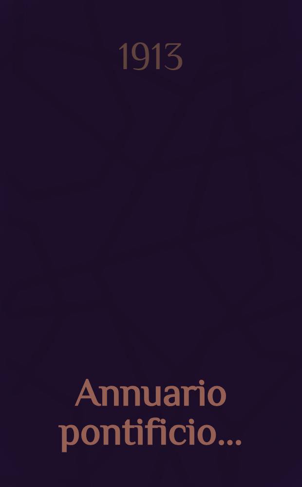 Annuario pontificio .. : Per l'anno ..