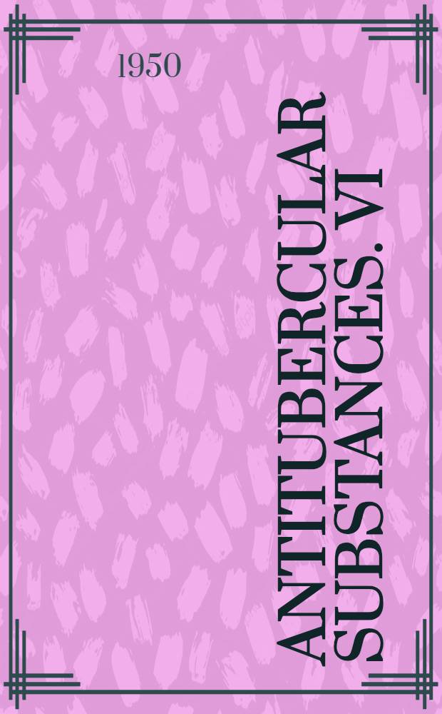 Antitubercular substances. VI : Derivatives of diploicin