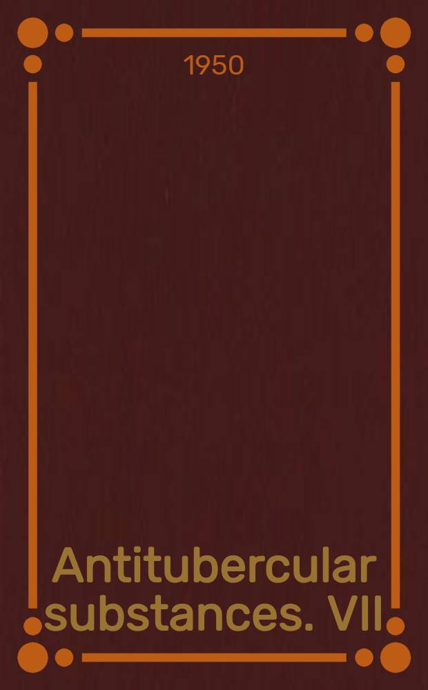 Antitubercular substances. VII : Derivatives of diphenyl ether