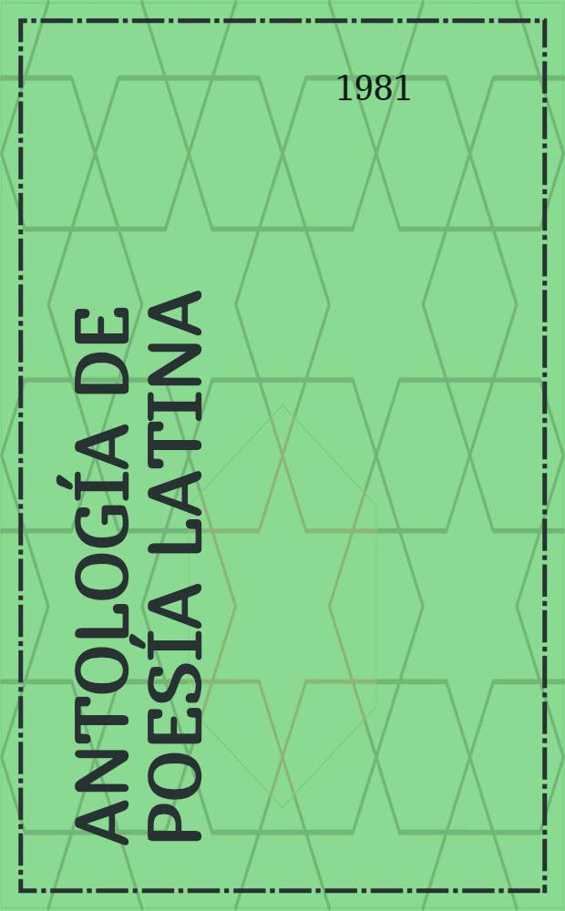 Antología de poesía latina