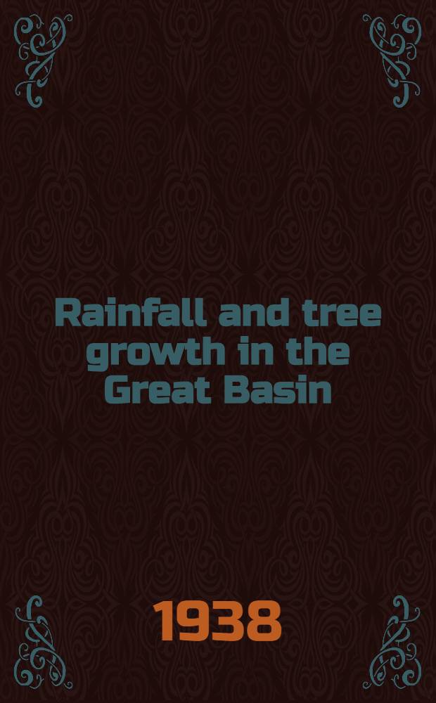 Rainfall and tree growth in the Great Basin