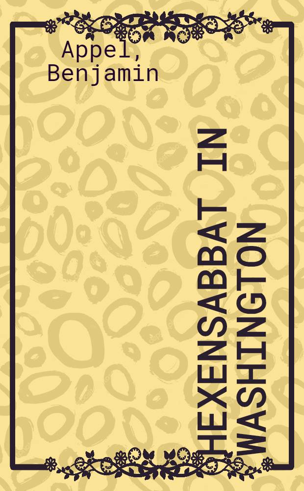 Hexensabbat in Washington : Roman