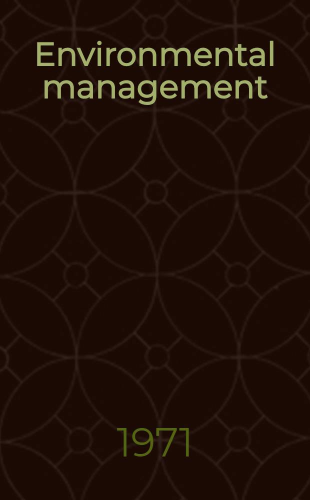 Environmental management : Planning for traffic