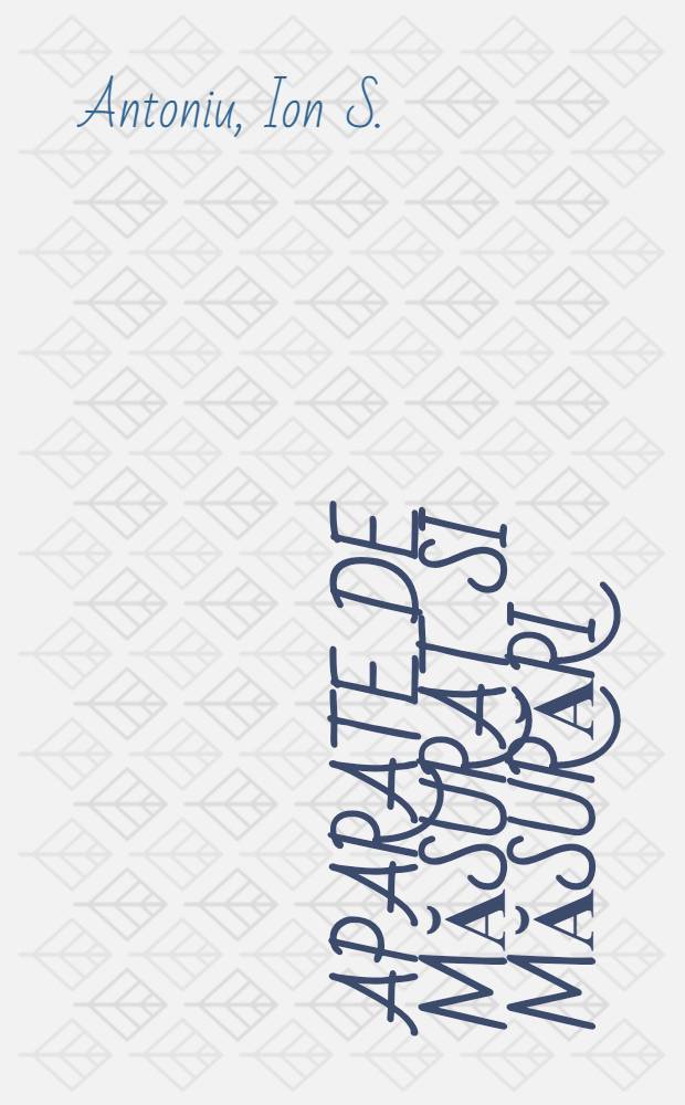 Aparate de măsurat si măsurări