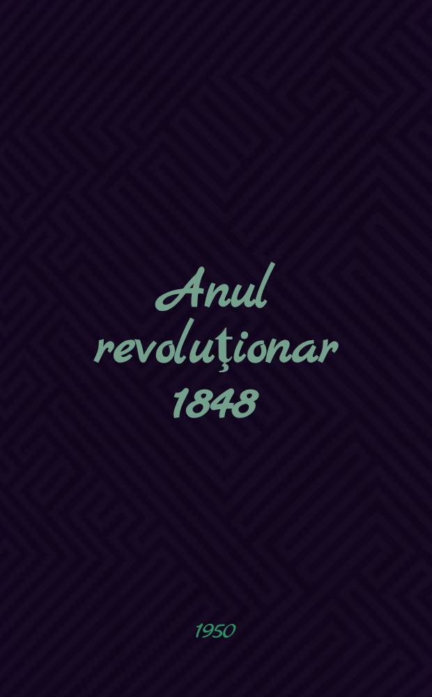 Anul revoluţionar 1848