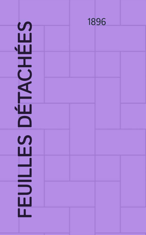 Feuilles détachées