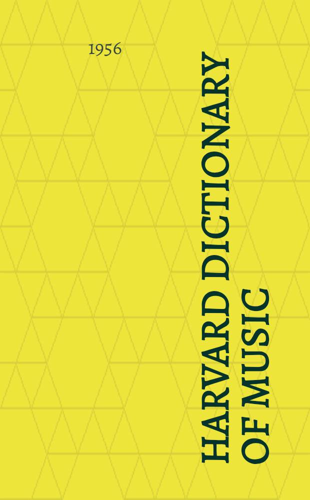 Harvard dictionary of music