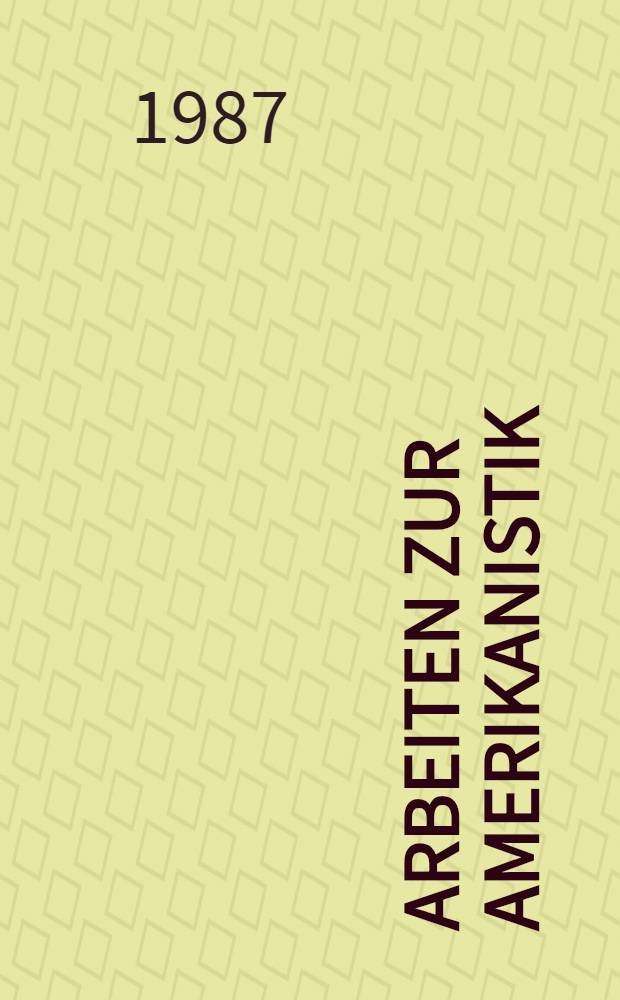 Arbeiten zur Amerikanistik