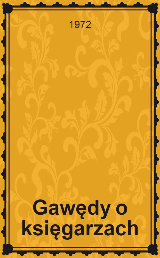 Gawędy o księgarzach