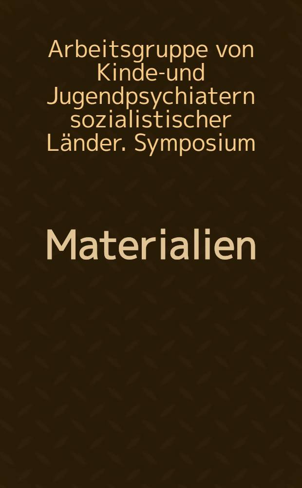 [Materialien]