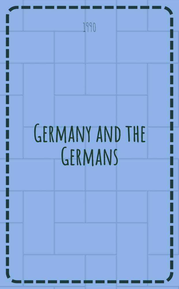 Germany and the Germans