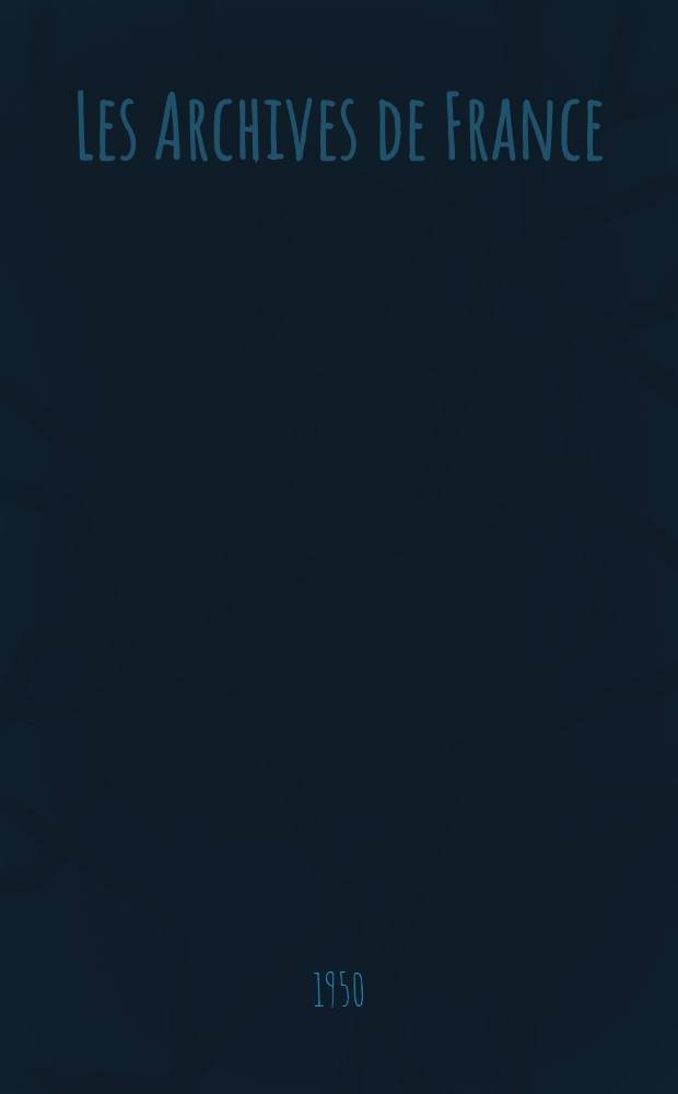 Les Archives de France