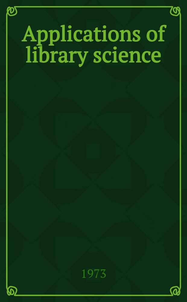 Applications of library science