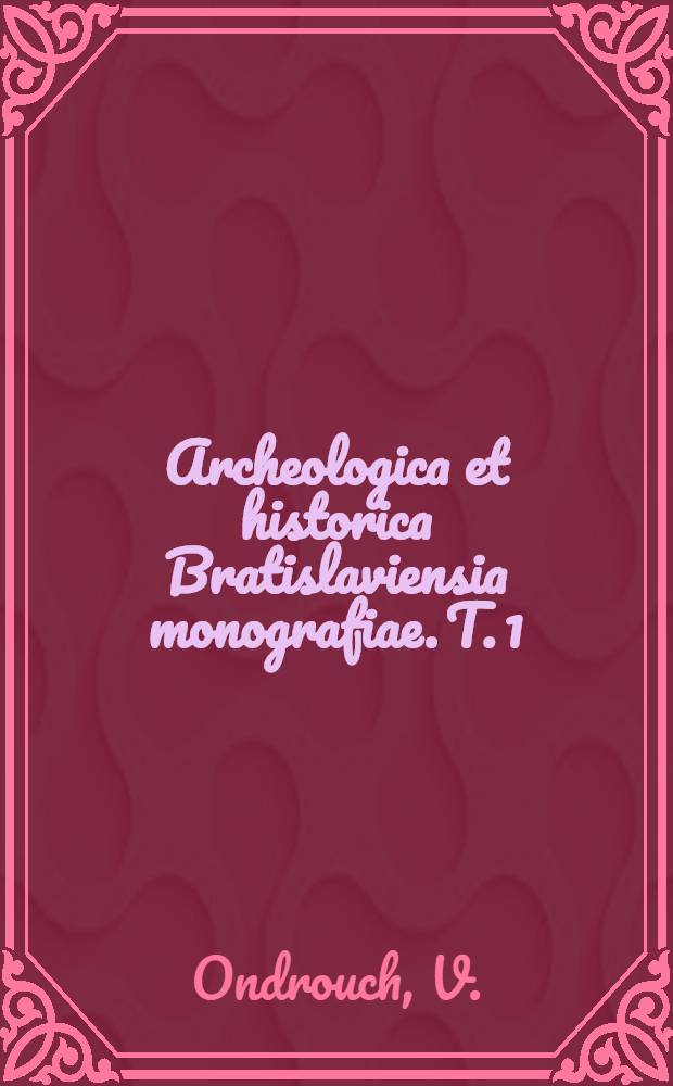 Archeologica et historica Bratislaviensia monografiae. T. 1 : Keltské mince typu Biatec z Bratislavy