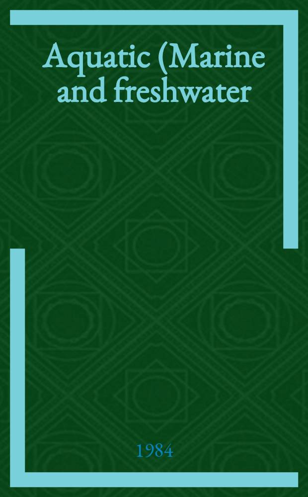 Aquatic (Marine and freshwater) biotoxins