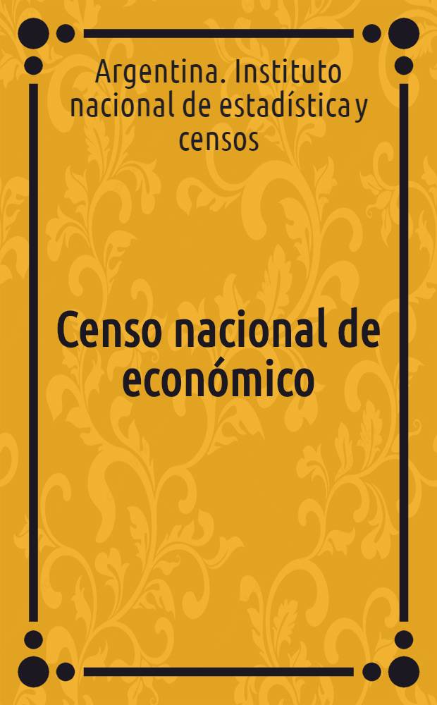 Censo nacional de económico : Comercio y prestación de servicios : Resultados generales : Relevado el 30 de abril de 1964