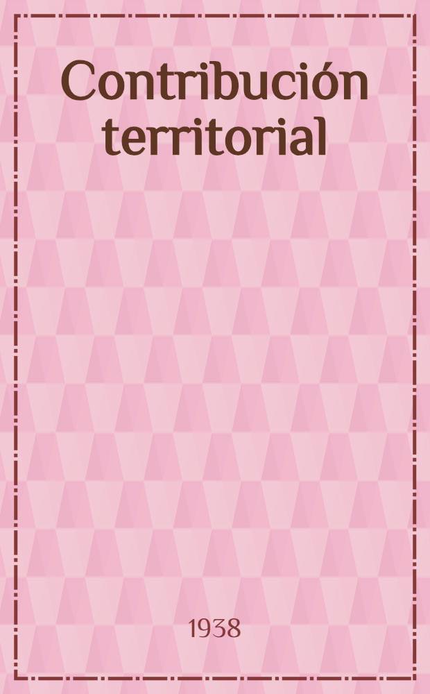 ... Contribución territorial