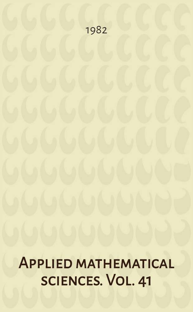 Applied mathematical sciences. Vol. 41 : The Lorenz equations